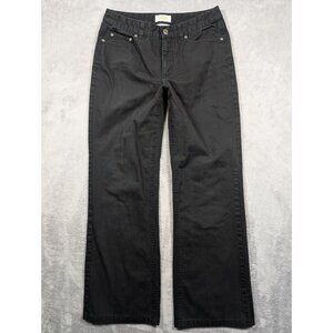 Talbots Jeans Womens Size 6 Black Straight Leg Stretch Modern Casual